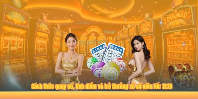 Cách thức quay số, tính điểm và trả thưởng xổ số siêu tốc 123B